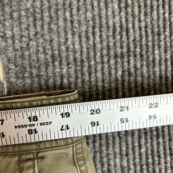 Vintage Nautical Mens Cargo Shorts Size 38 Green Cotton Y2K Skater Grunge - Picture 6 of 12